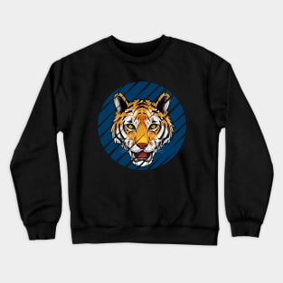 Tigers Head Illustration Crewneck Sweatshirt